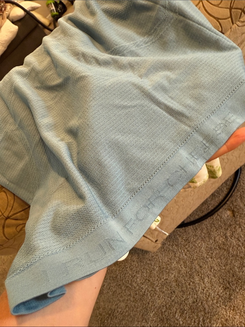 Lululemon Light Blue Swiftly Racerback Tank Top Aloha Size 6 - Picture 9 of 9